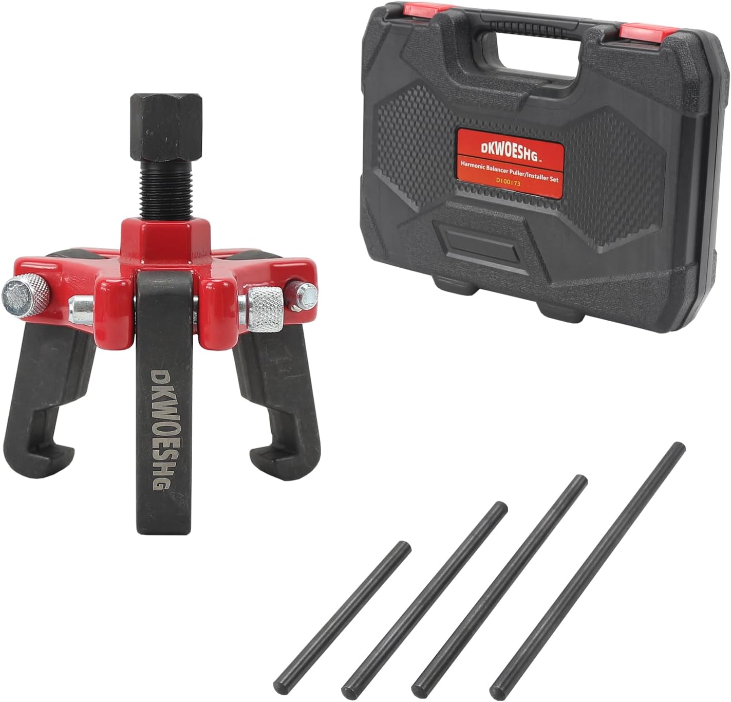 Extractor de equilibrador armónico  Juego de 3 extractores de poleas de mandíbula  Elimina amortiguadores y equilibradores  Compatible con Chevy GM