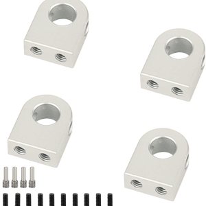 ZXYRC Soporte de poste de cuerpo de aleación de aluminio CNC para 110 RC Crawler Axial SCX10 PRO Actualizaciones de metal (Plata) ZXYRC Soporte de poste de cuerpo de aleación de aluminio CNC para 110 RC Crawler Axial SCX10 PRO Actualizaciones de metal (Plata)