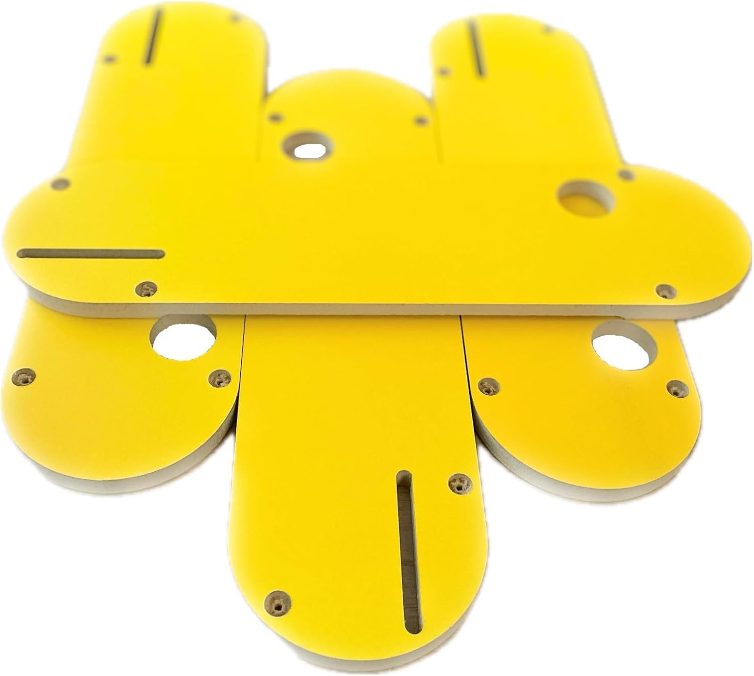 Cncdesigns – Insertos de cero espacio libre (paquete de 4) para sierra de mesa DeWalt con ranura para cuchilla de remachado (seleccionar modelos)