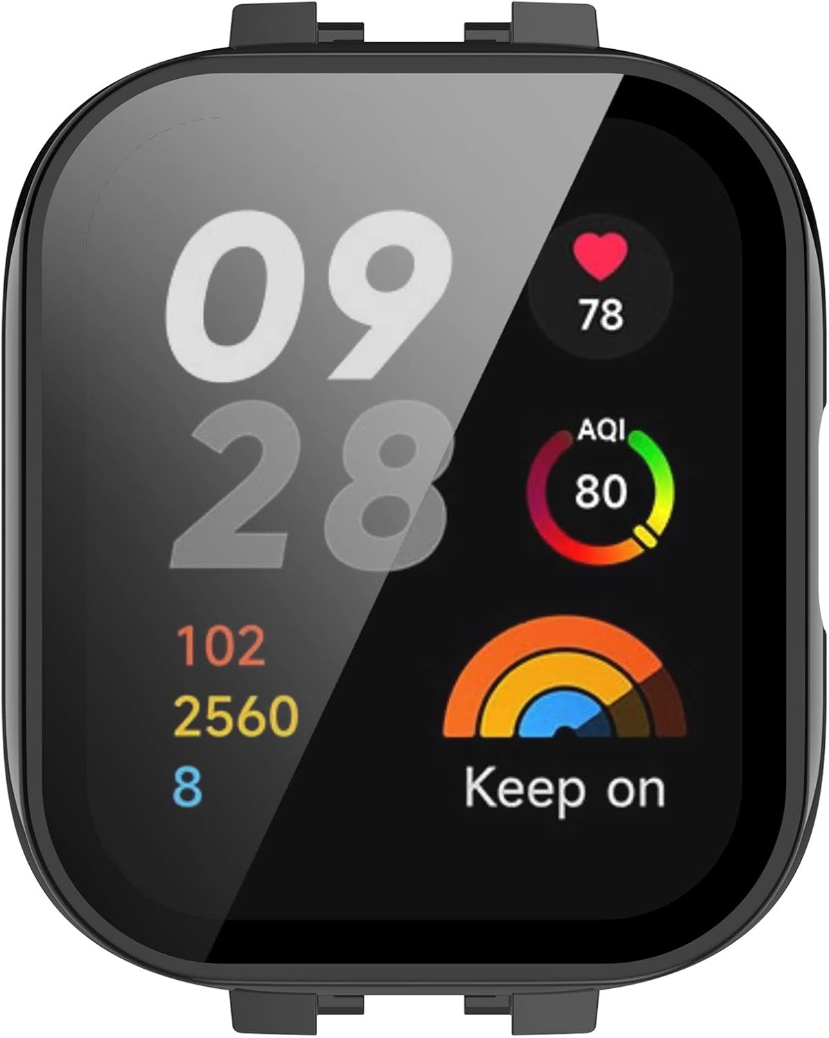 PC+Funda protectora de pantalla de vidrio templado compatible con Xiaomi Redmi Watch 3Mi Watch Lite 3 Protector de pantalla para Xiaomi Redmi Watch