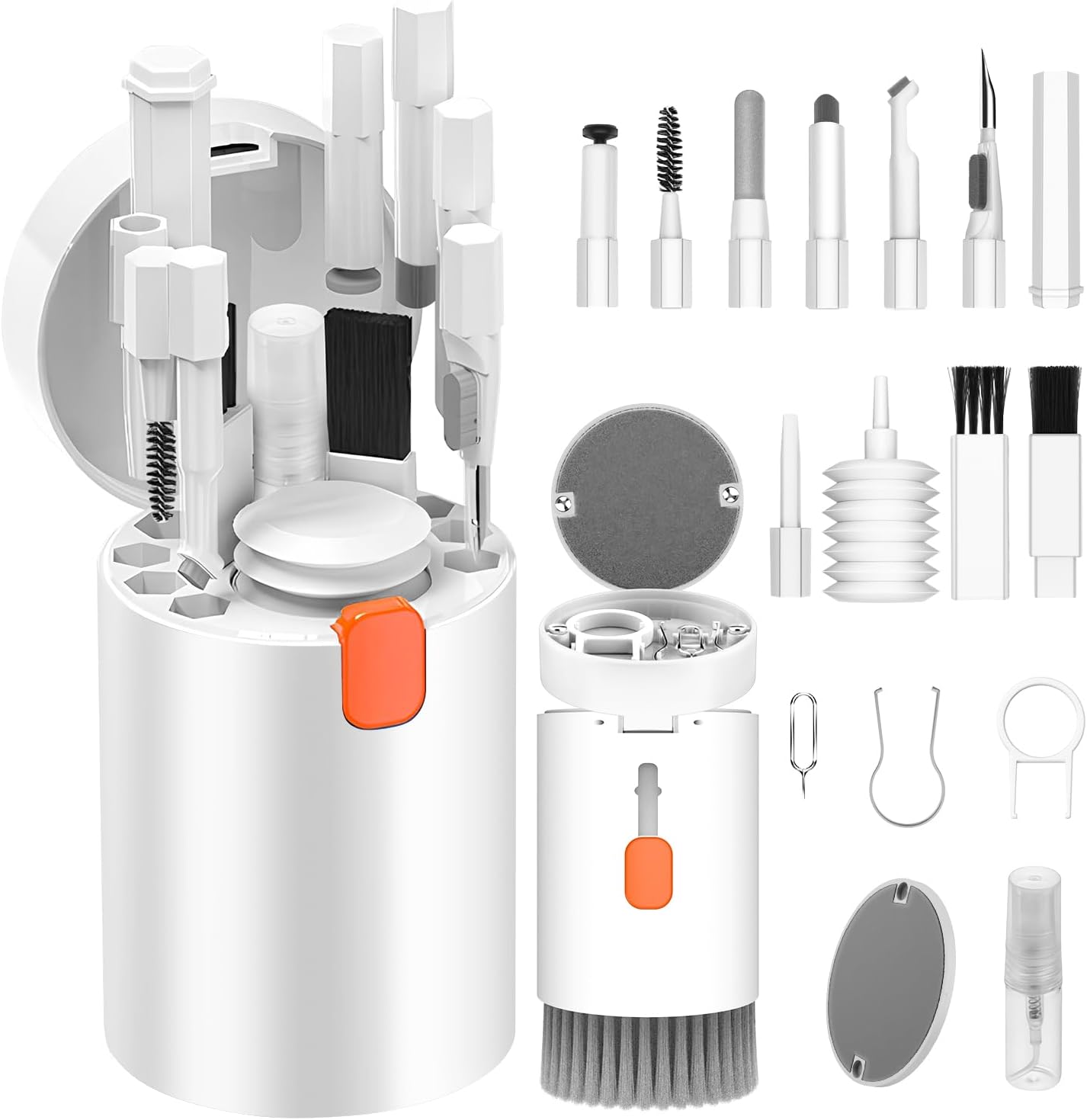 Kit limpiador multifuncional 20 en 1 para dispositivos electrónicos, cepillo de limpieza de teclado, kit limpiador de auriculares para AirPods,
