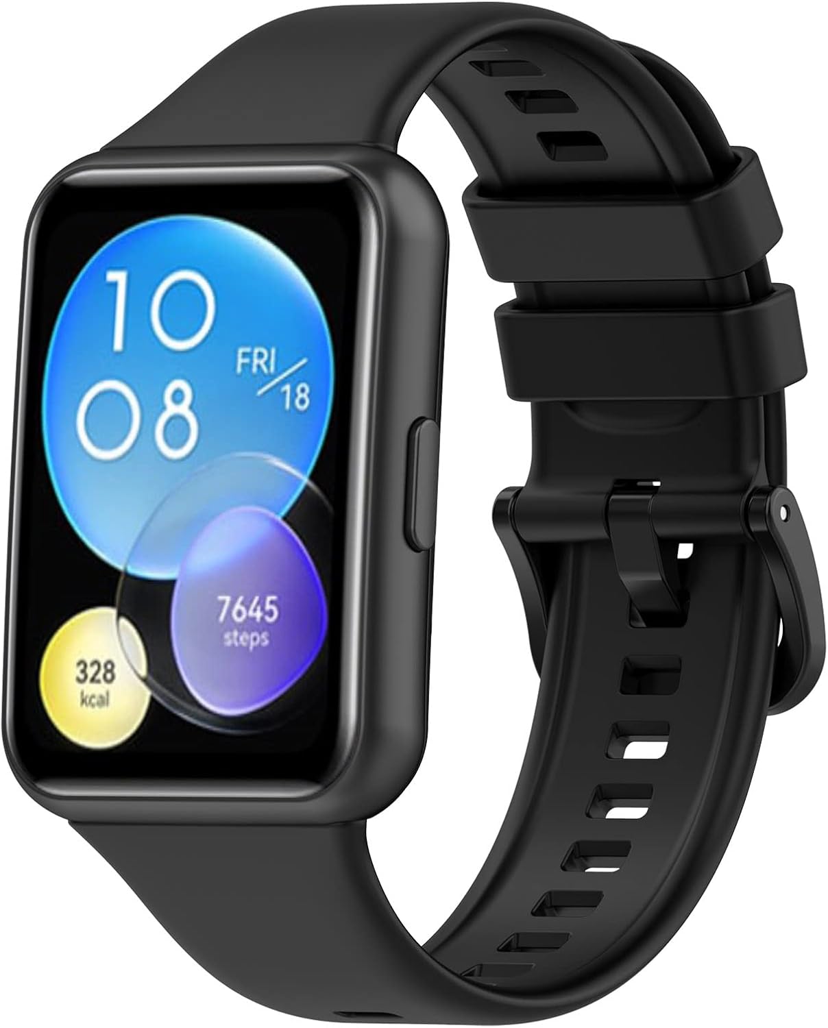 E ECSEM Correas compatibles con HUAWEI Watch FIT 2 bandas de silicona suave impermeable ajustable correa de reloj deportivo correas de repuesto para