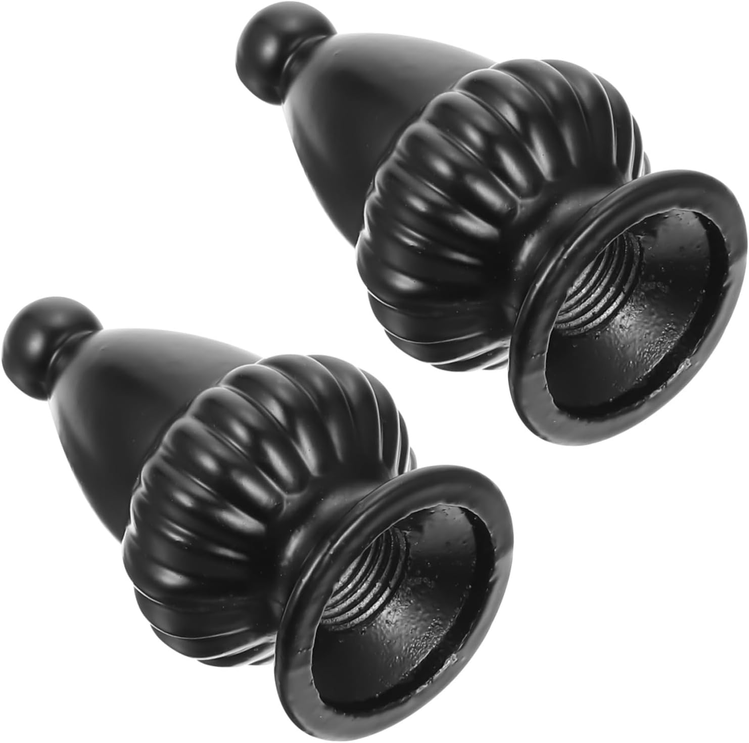 USHOBE 2 piezas de perilla de sombra para interruptor negro para lámpara de techo, perillas negras, tapa de lámpara de repuesto, tapa de lámpara de
