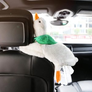 Soporte de pañuelos de felpa para automóvil, cajas Kleenex para automóvil, dispensador de pañuelos de pato lindo para automóvil, soporte para Soporte de pañuelos de felpa para automóvil, cajas Kleenex para automóvil, dispensador de pañuelos de pato lindo para automóvil, soporte para