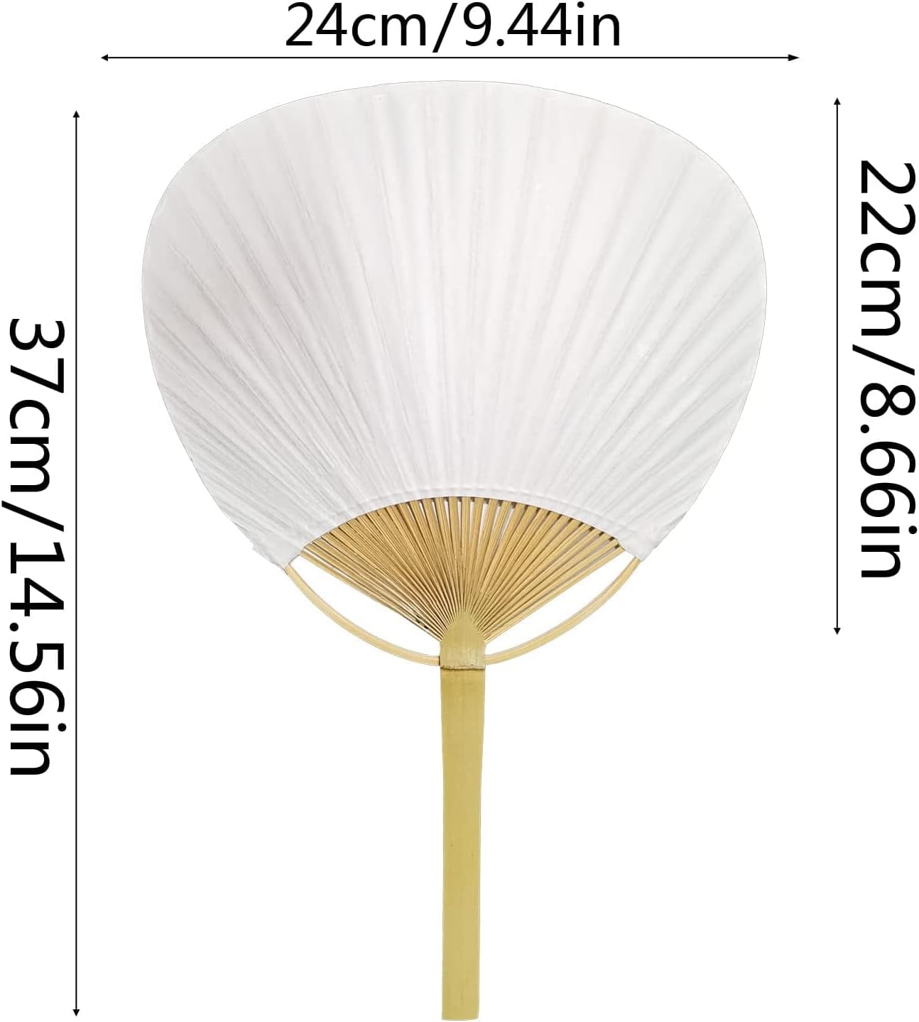 YFEIQI Abanicos decorativos de paleta blanca para fiestas de papel, ventiladores de pared portátiles eléctricos decorativos para el hogar, abanicos
