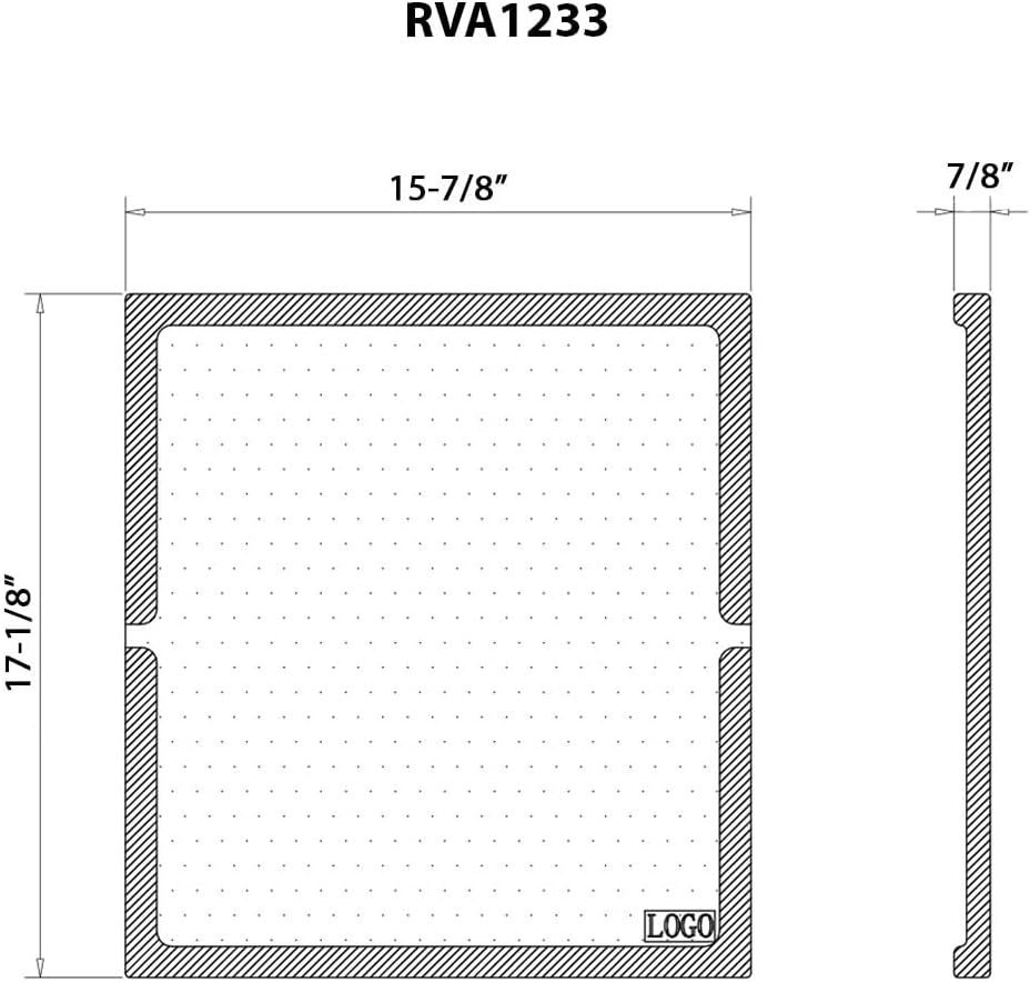 Ruvati Tabla de cortar de repuesto de doble nivel de madera maciza de 17 x 16 pulgadas para fregaderos de estación de trabajo Ruvati – RVA1233