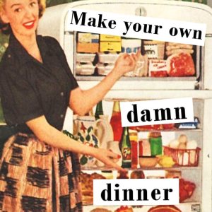 Haz tu propia cena de 2 x 3 pulgadas, imán para nevera, regalo de imagen vintage, humor divertido retro Haz tu propia cena de 2 x 3 pulgadas, imán para nevera, regalo de imagen vintage, humor divertido retro