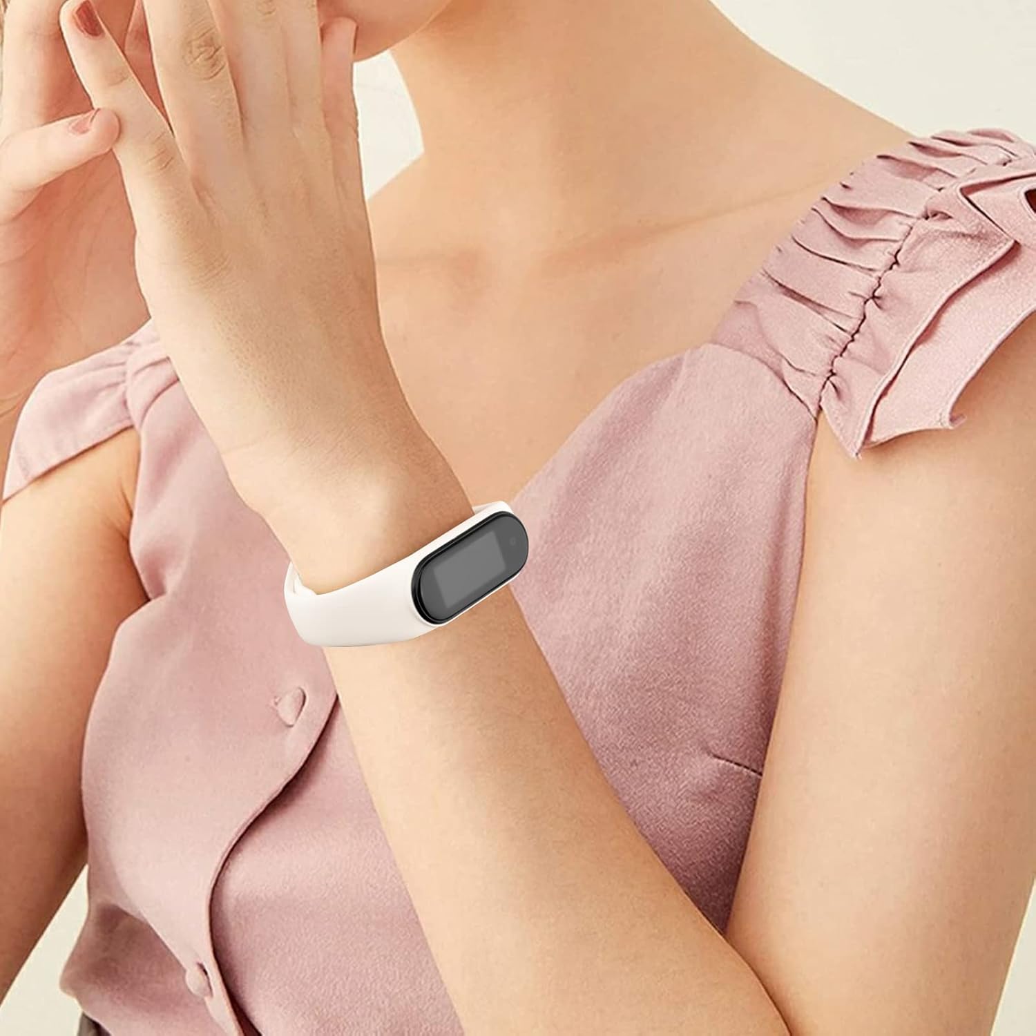 AK Correa de silicona para Xiaomi Mi Band 5Mi Band 6, paquete de 3 pulseras suaves para Amazfit Band 5Amazfit Band 6, correa deportiva para mujeres