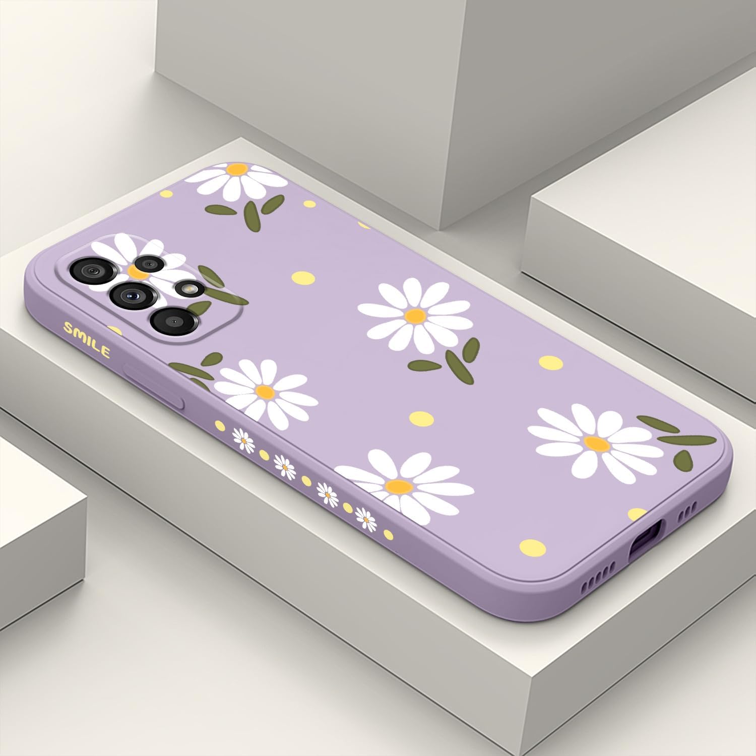 LEECG Funda para teléfono Galaxy A53 5G, para Samsung Galaxy A53 5G, diseño creativo lateral, funda protectora de silicona suave para mujer, funda