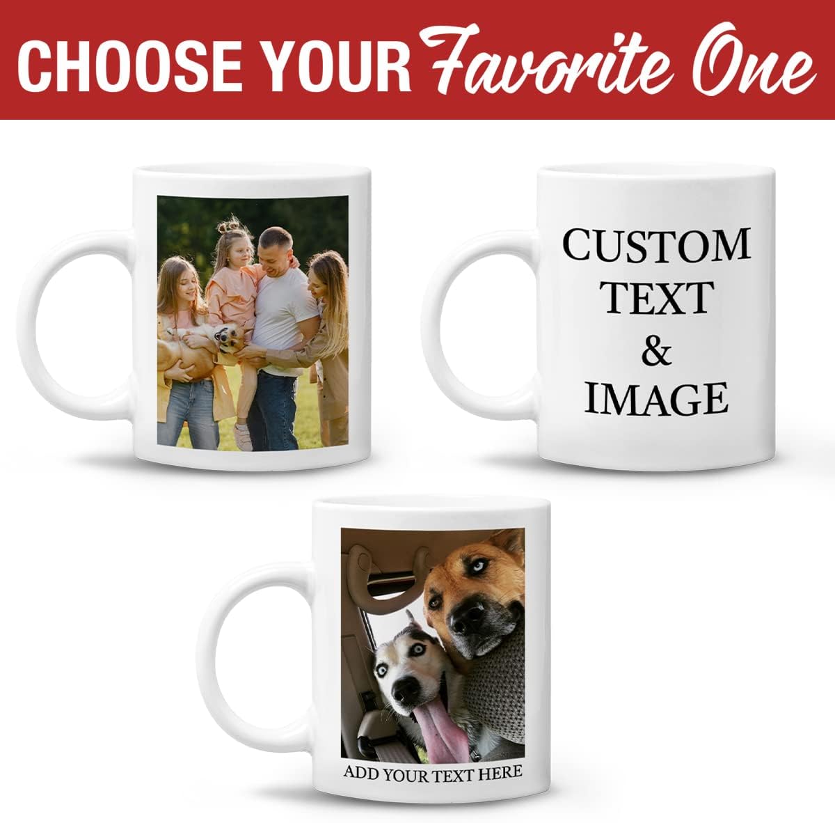 Taza personalizada con imágenes de mascotas, texto, foto, personalizada, 11 onzas, 15 onzas, taza de viaje, regalos para familiares, parejas,