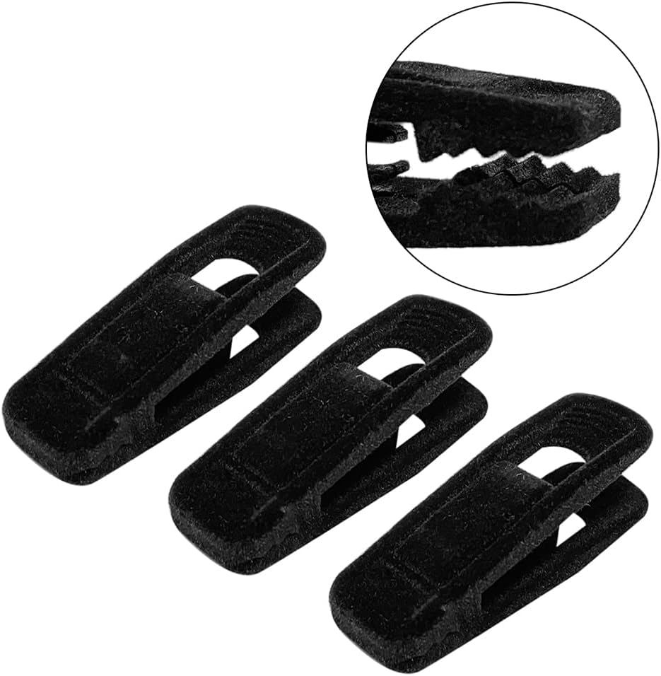Juego de 10 clips de terciopelo antideslizantes para colgar ropa, línea delgada, clips de dedos fuertes, clip extraíble para pantalones para fijar