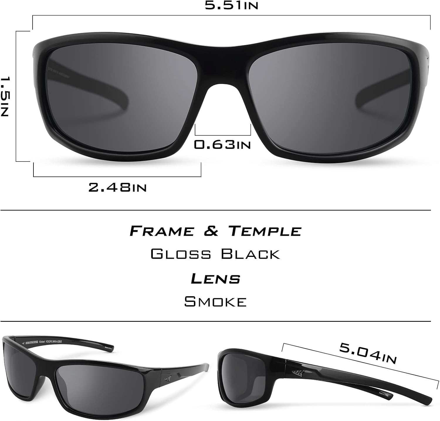 KastKing Kateel Lentes de sol deportivos, polarizados, para hombres y mujeres, ideales para conducir, pesca, ciclismo y correr, protección