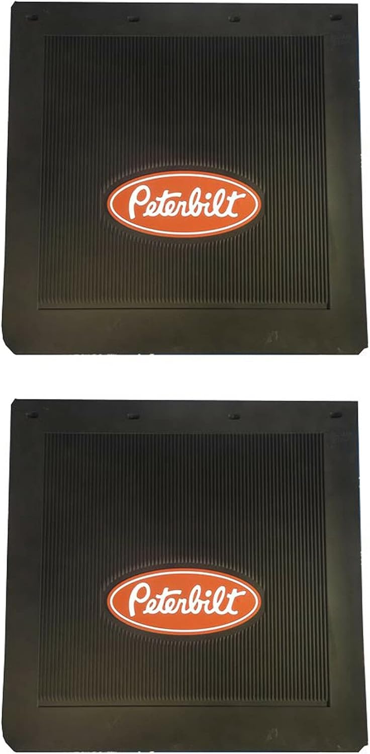 Peterbilt Trucks Motors – Juego de 2 aletas de barro resistentes para semirremolques de 24 x 24 x 14 pulgadas