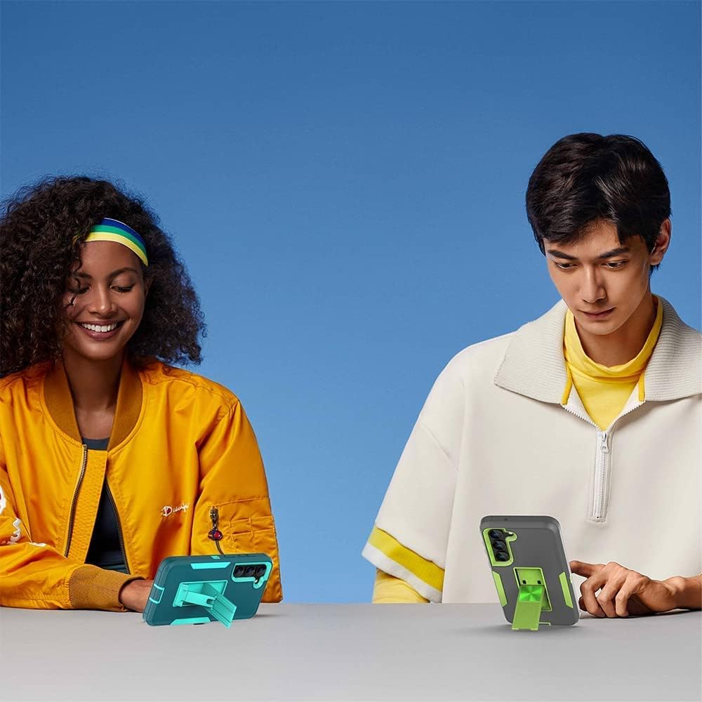 wulibox Funda de diseño profesional para Samsung Galaxy S22 Plus con soporte, protección contra caídas, apta para montaje magnético de automóvil, no