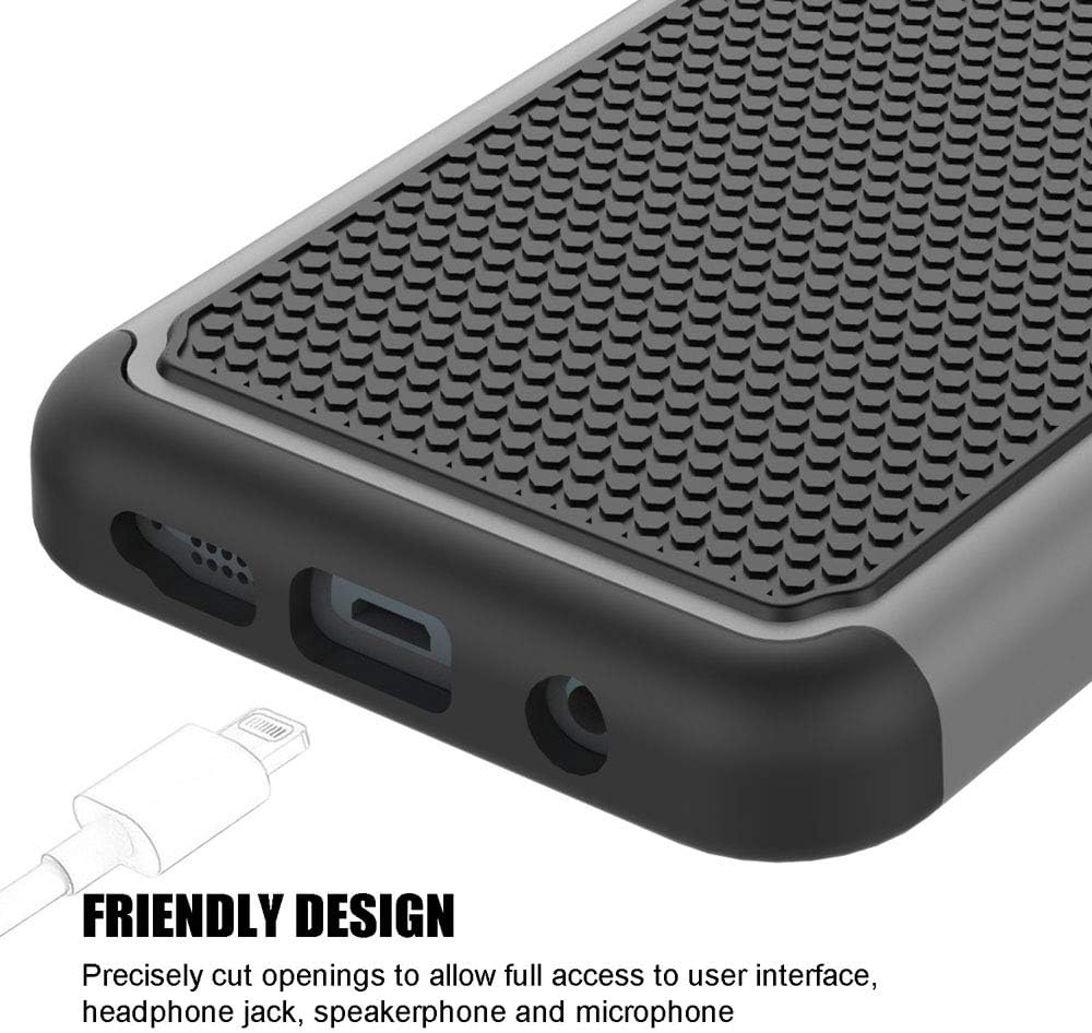 Funda protectora para Samsung Galaxy S7 (5.1 pulgadas, 2016) gris a prueba de golpes