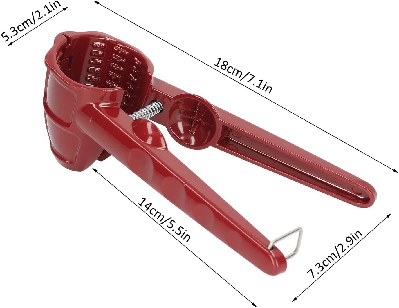 Herramienta de cascanueces, abridor de nueces rojas, cáscara de cascanueces de aluminio, cáscara de nuez fina pulida, abridor de tuercas