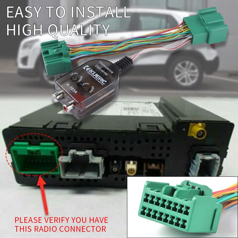 Sistema de radio original para automóvil con adaptador de amplificador añadido para vehículos GM Chevy Camaro Colorado Silverado GMC Canyon Yukon