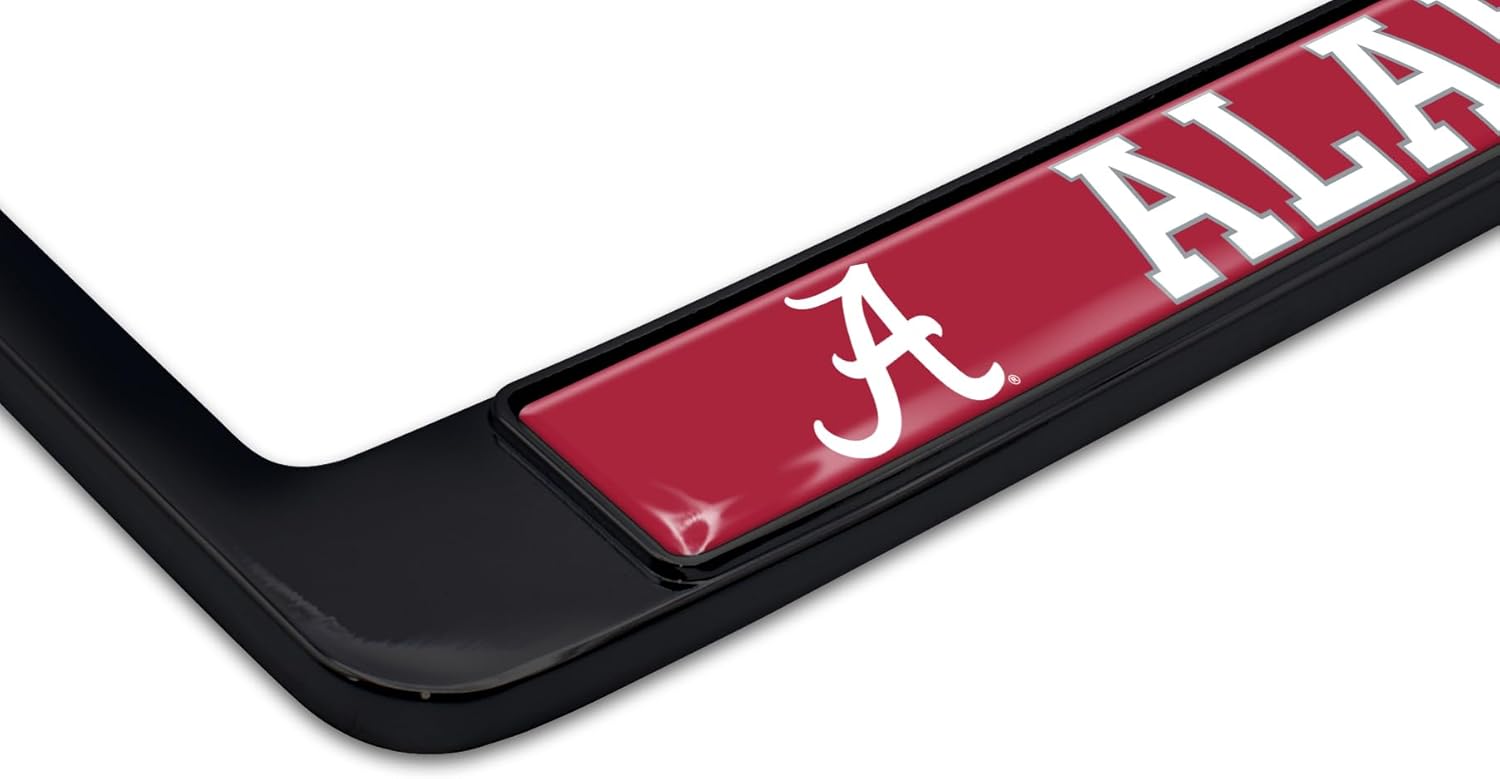 Marco de matrícula negro Alabama Crimson Tide