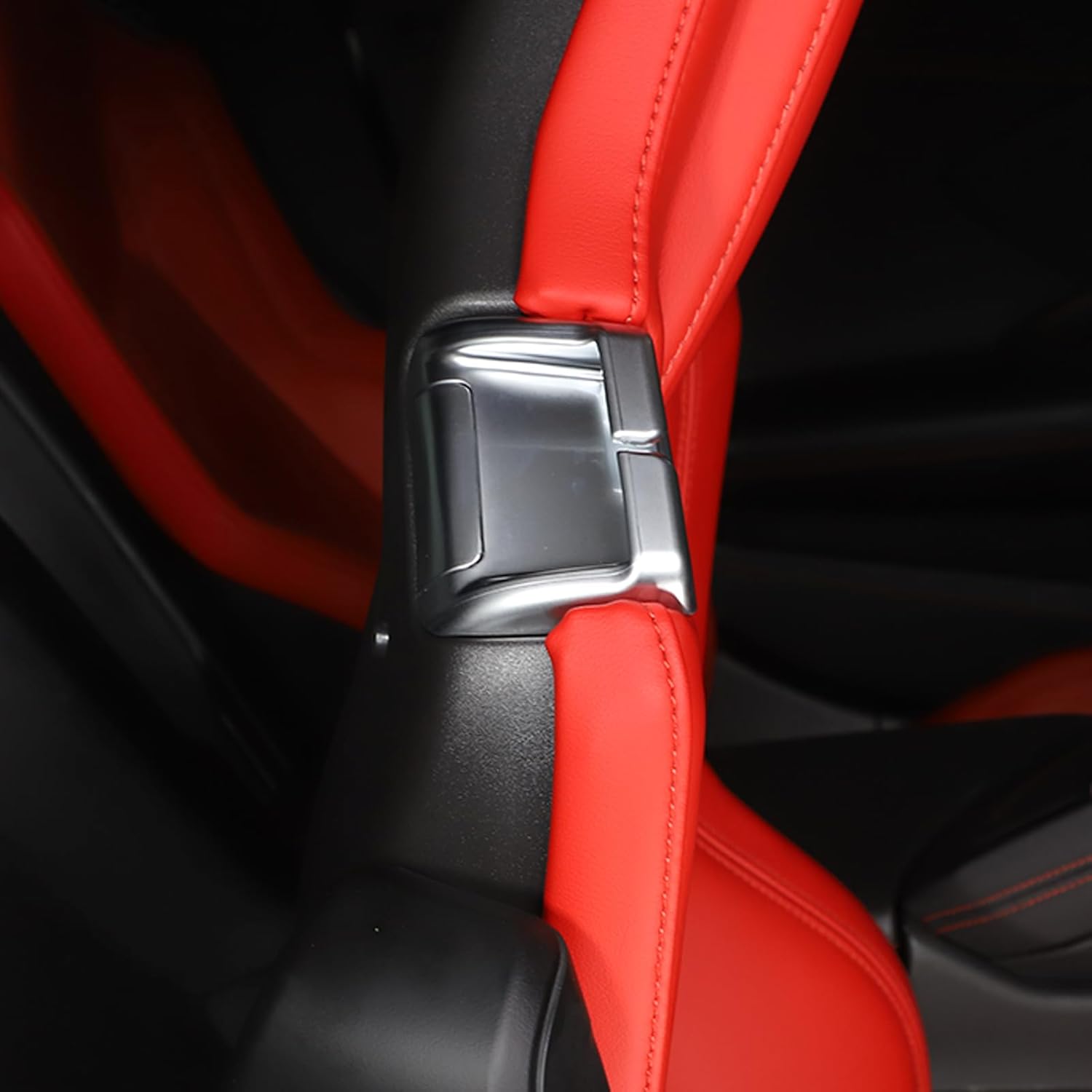 1 par de trabillas de repuesto para cinturón de seguridad compatibles con Chevrolet Corvette C8 2020-2023, guía de cinturón de seguridad