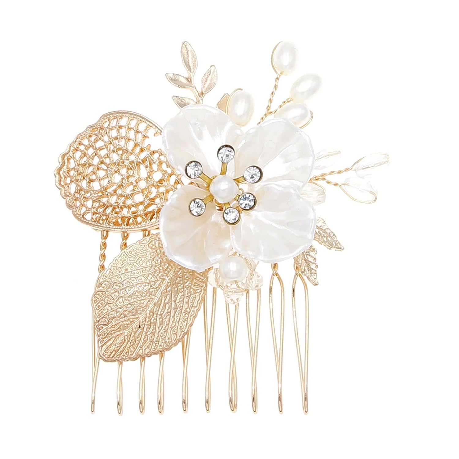 Pasadores antideslizantes para niñas pequeñas, accesorios para el cabello, clip lateral para peine de flores, diamantes de imitación, pinza para el
