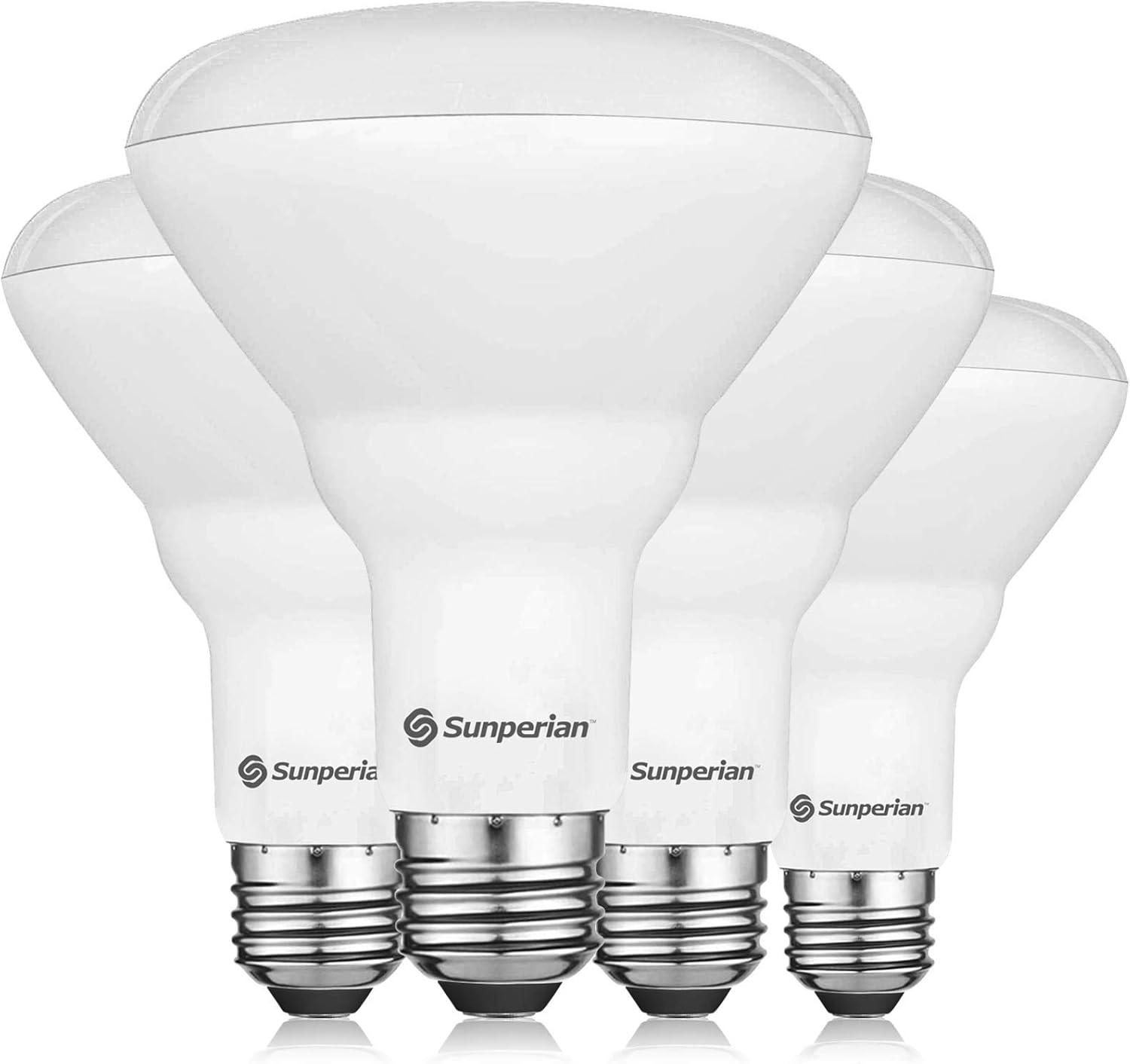 SUNPERIAN Bombilla LED BR30, 8.5 W  65 W, 3500 K blanco natural, 800 lúmenes, bombillas de inundación regulables para latas empotradas,
