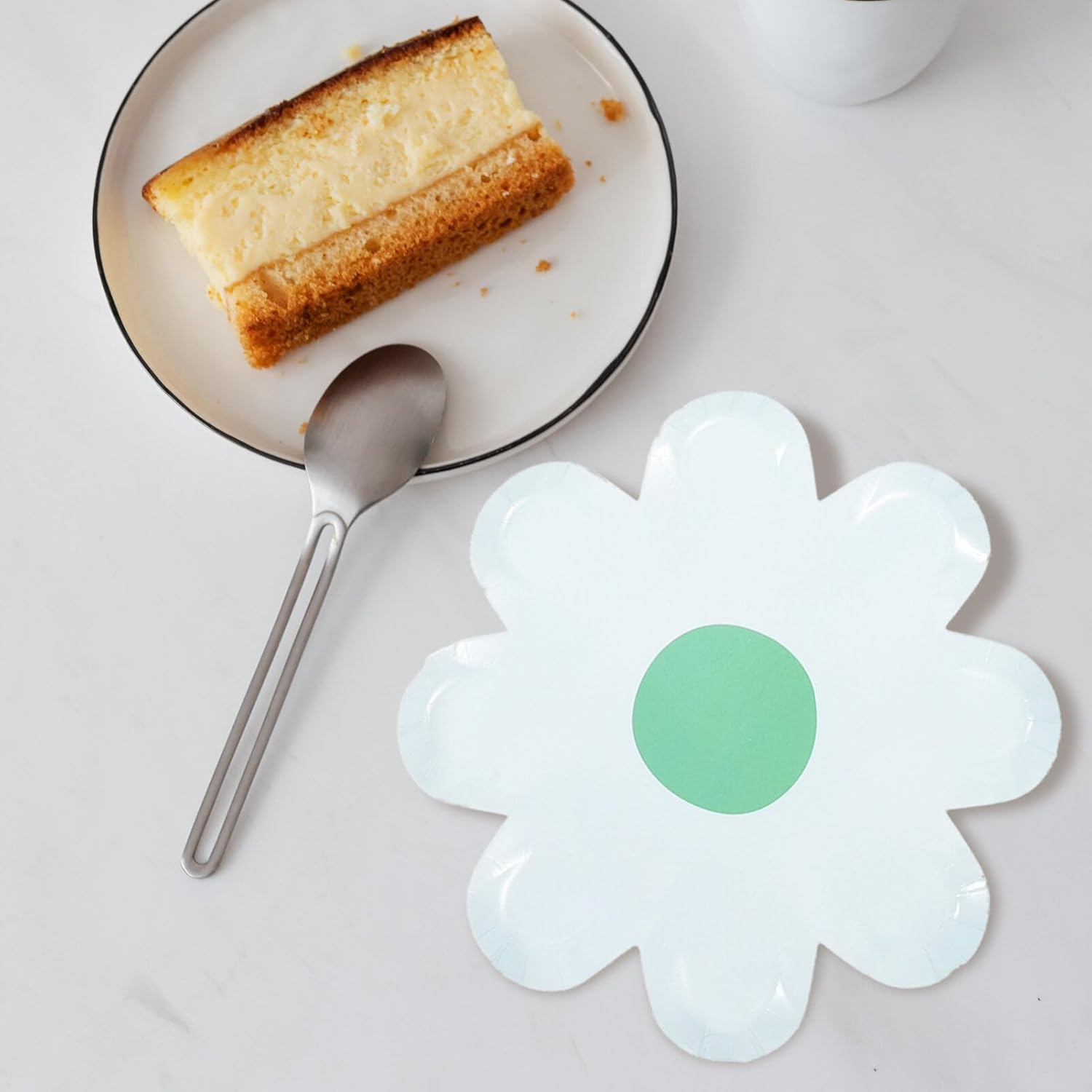 Housoutil Plato de flores Plato de papel Plato de fiesta Platos de pastel de fiesta Platos de fiesta Plato de servir Plato de papel de cena Plato de