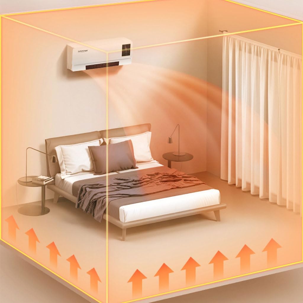 KAMNIK Mini aire acondicionado, mini ventilador de refrigeración y calefacción, mini ventilador de aire portátil de 2000 W, conjunto de aire