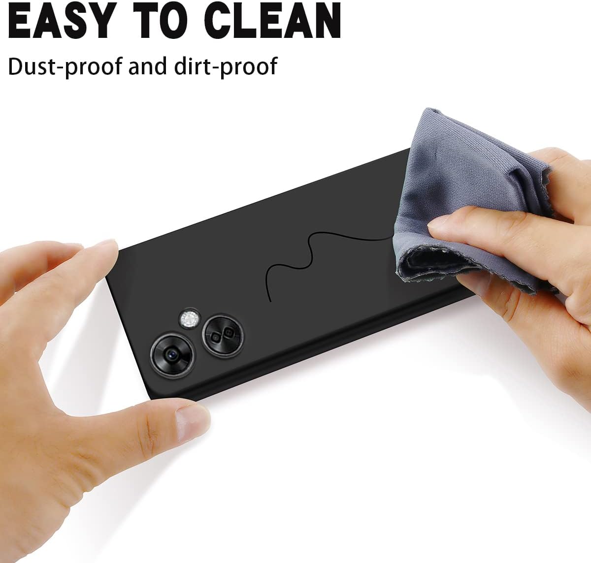 Funda para OnePlus Nord N30, OnePlus Nord N30 5G, funda delgada de silicona líquida cubierta completa de gel suave compatible con OnePlus Nord N30