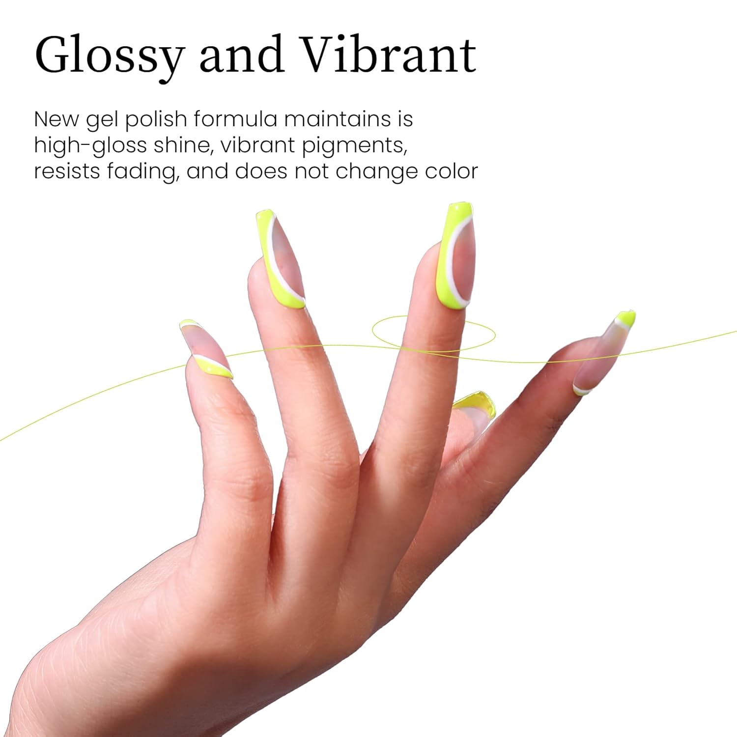MAYCHAO Esmalte de uñas en gel de 0.5 fl oz, 1 unidad de esmalte de uñas en gel lima que se absorbe con luz UV LED, arte de uñas para principiantes,