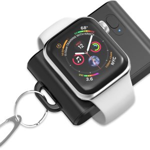 Cargador inalámbrico portátil para Apple Watch, llavero inteligente de 2000 mAh, cargador de batería mini Power Emergency Pod Compact Magnetic Cargador inalámbrico portátil para Apple Watch, llavero inteligente de 2000 mAh, cargador de batería mini Power Emergency Pod Compact Magnetic