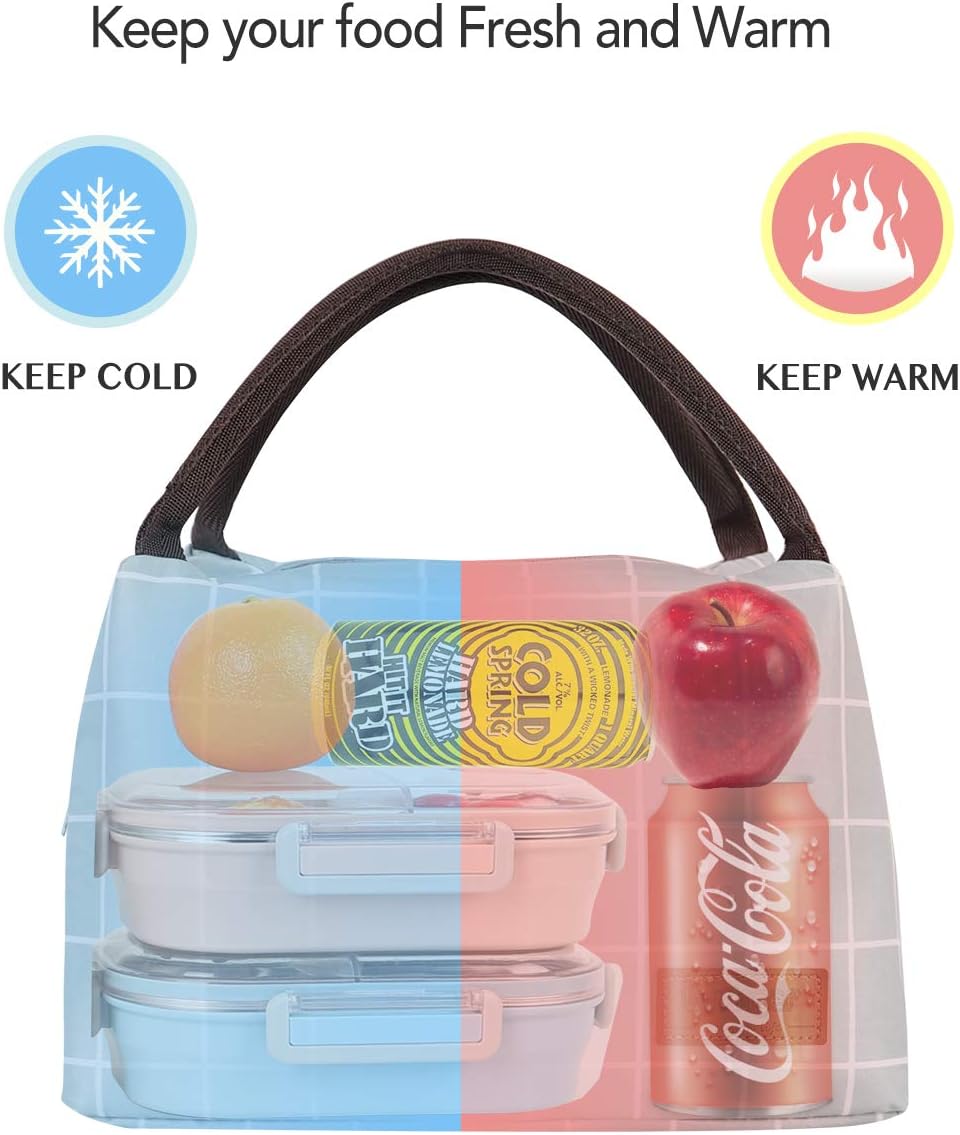 Bolso Buringer térmico reutilizable con aislamiento, para preparación de comidas en recipiente, térmico, para hombre y mujer, para el trabajo,