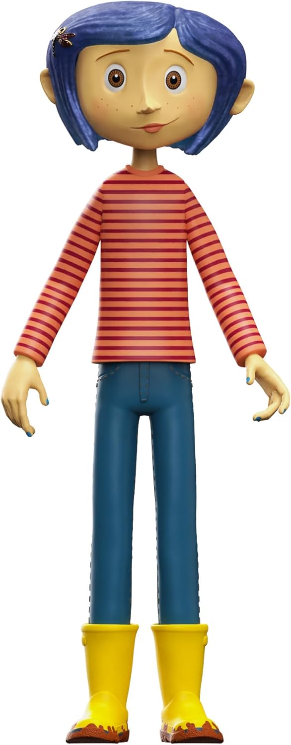 Super7 Supersize Coraline – Figura de acción de Coraline de 16 pulgadas con ropa de tela, coleccionables de películas clásicas y juguetes retro