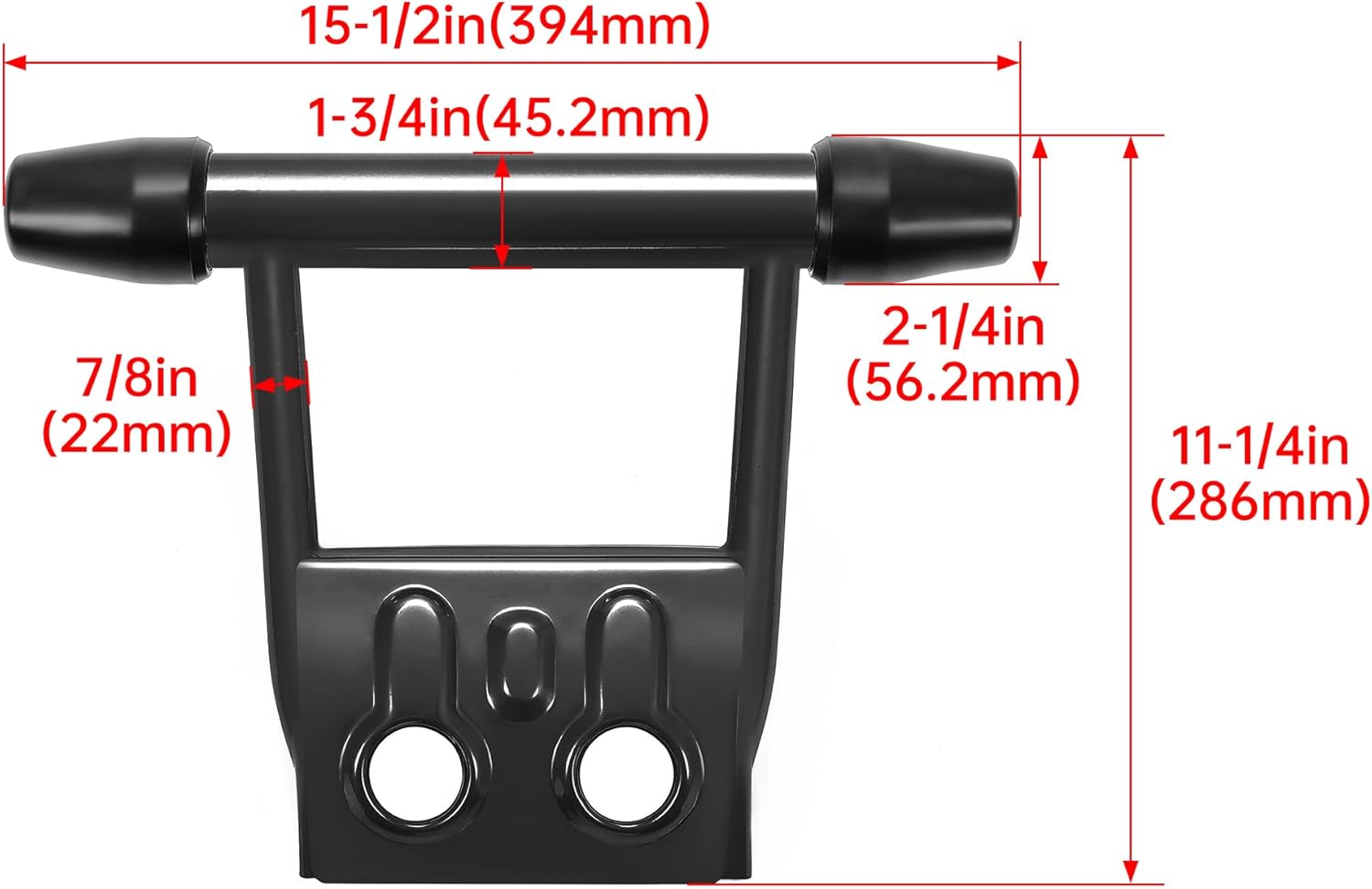 HECASA Protector de parachoques compatible con Yamaha Banshee 350 YFZ350 1987-2006 Reemplazo para 3GG2845N00P0 ATV Protector de parachoques