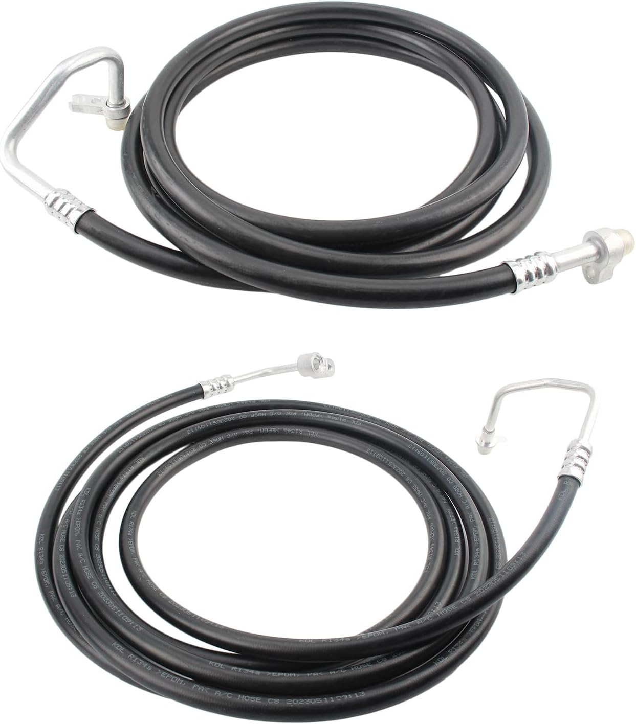 AUTOKAY SU33468 Juego de línea de CA trasera para Chevy Suburban Rear Aux 2007-2014 Kit de manguera de CA Líneas de repuesto de aire acondicionado