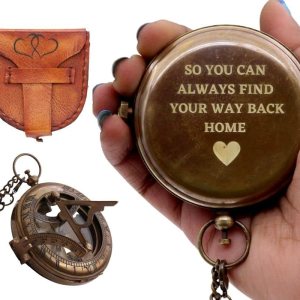 Reloj de sol de brújula, regalo para pareja, regalo para mi hombre, regalo para marido, futuro marido, novio, prometido, regalo personalizado para él Reloj de sol de brújula, regalo para pareja, regalo para mi hombre, regalo para marido, futuro marido, novio, prometido, regalo personalizado para él