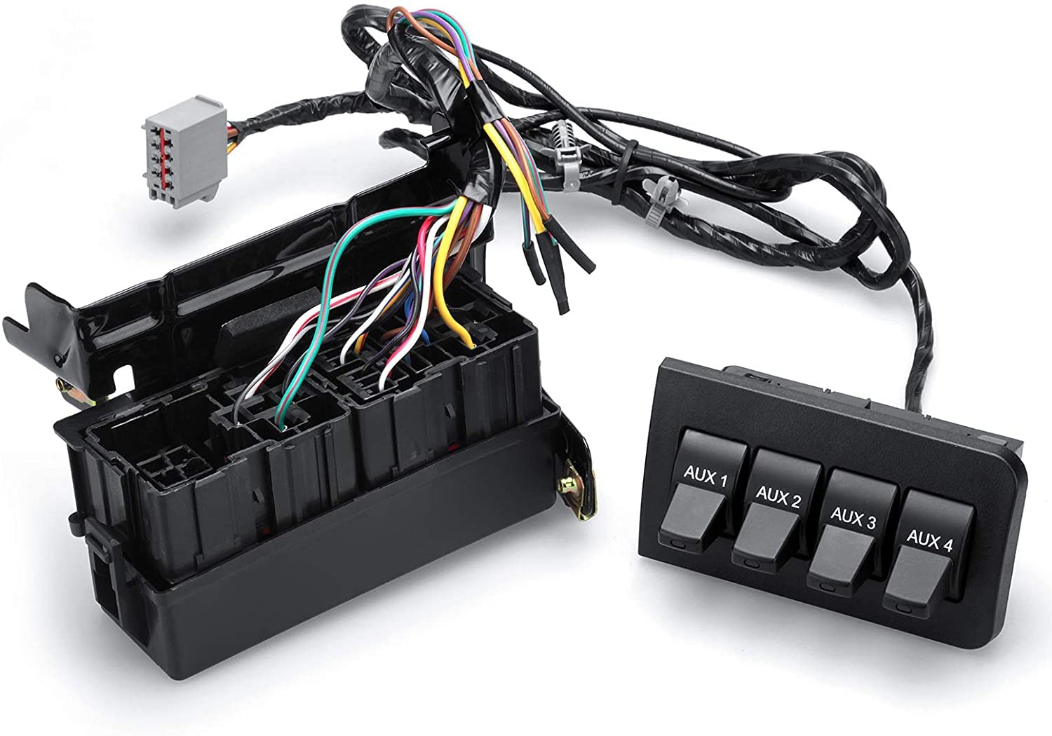 Gelunxin – Kit de panel de interruptor auxiliar para salpicadero compatible con Ford F250 F350 F450 F550 F650 F750 F750 Super Duty 2011-2016