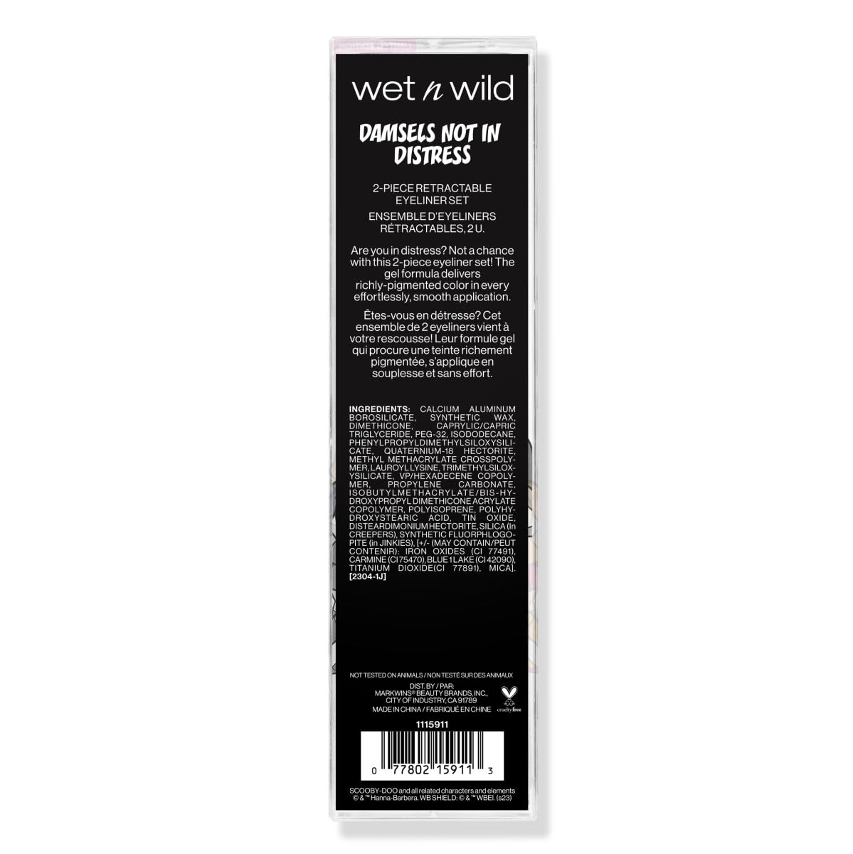 wet n wild Scooby Doo Collection Damsels Not In Distress – Juego de delineador retráctil de 2 piezas