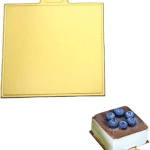 100 mini tablas para tartas de 3.54 x 3.54 pulgadas, juego de cartón cuadrado pequeño para pastel de mousse dorado, base para cupcakes, bandeja para 100 mini tablas para tartas de 3.54 x 3.54 pulgadas, juego de cartón cuadrado pequeño para pastel de mousse dorado, base para cupcakes, bandeja para