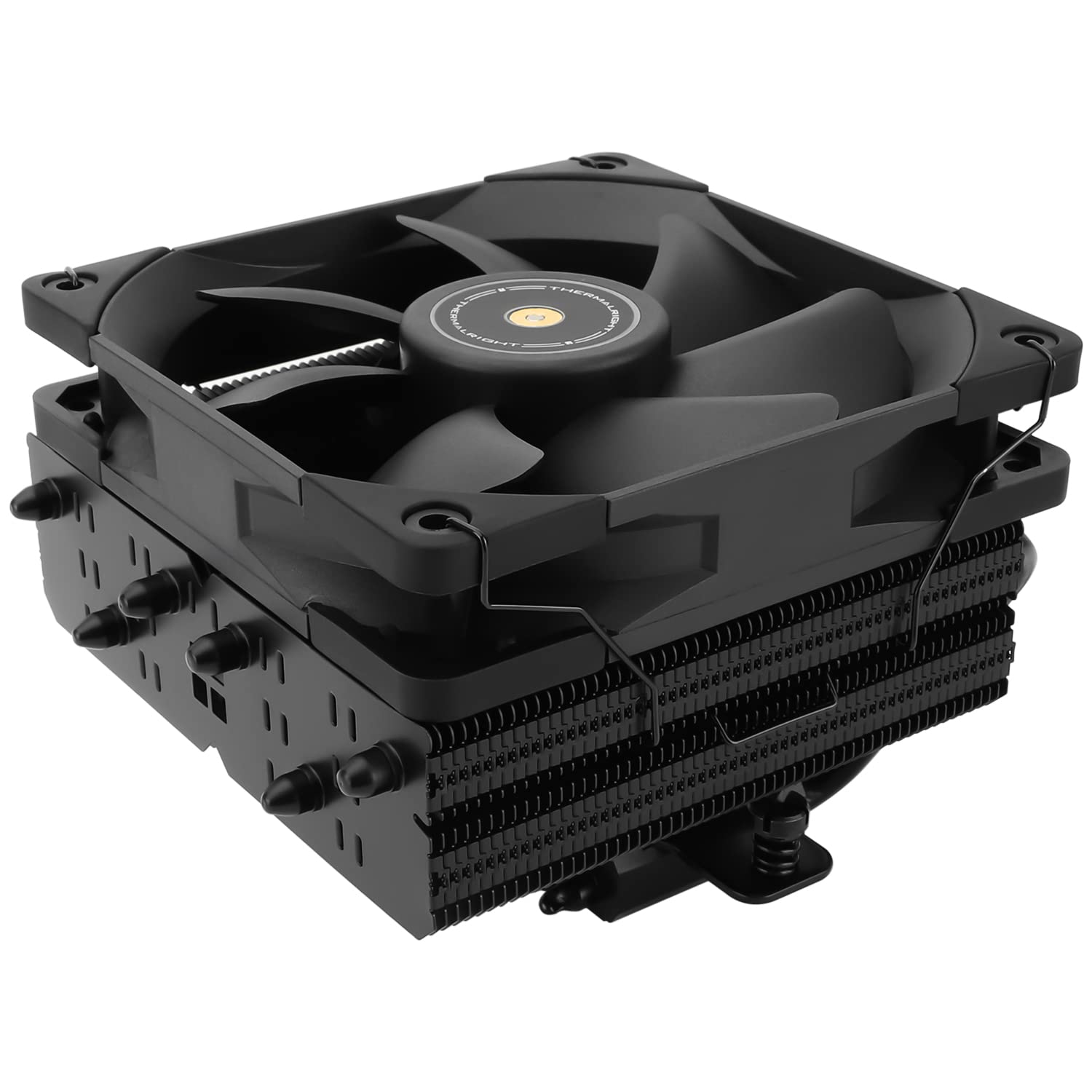 Thermalright Enfriador de aire para CPU SI-100, tubos de calor de 6 × 0.236 in, enfriador de CPU silencioso TL-E12B PWM con rodamiento S-FDB V2.0,