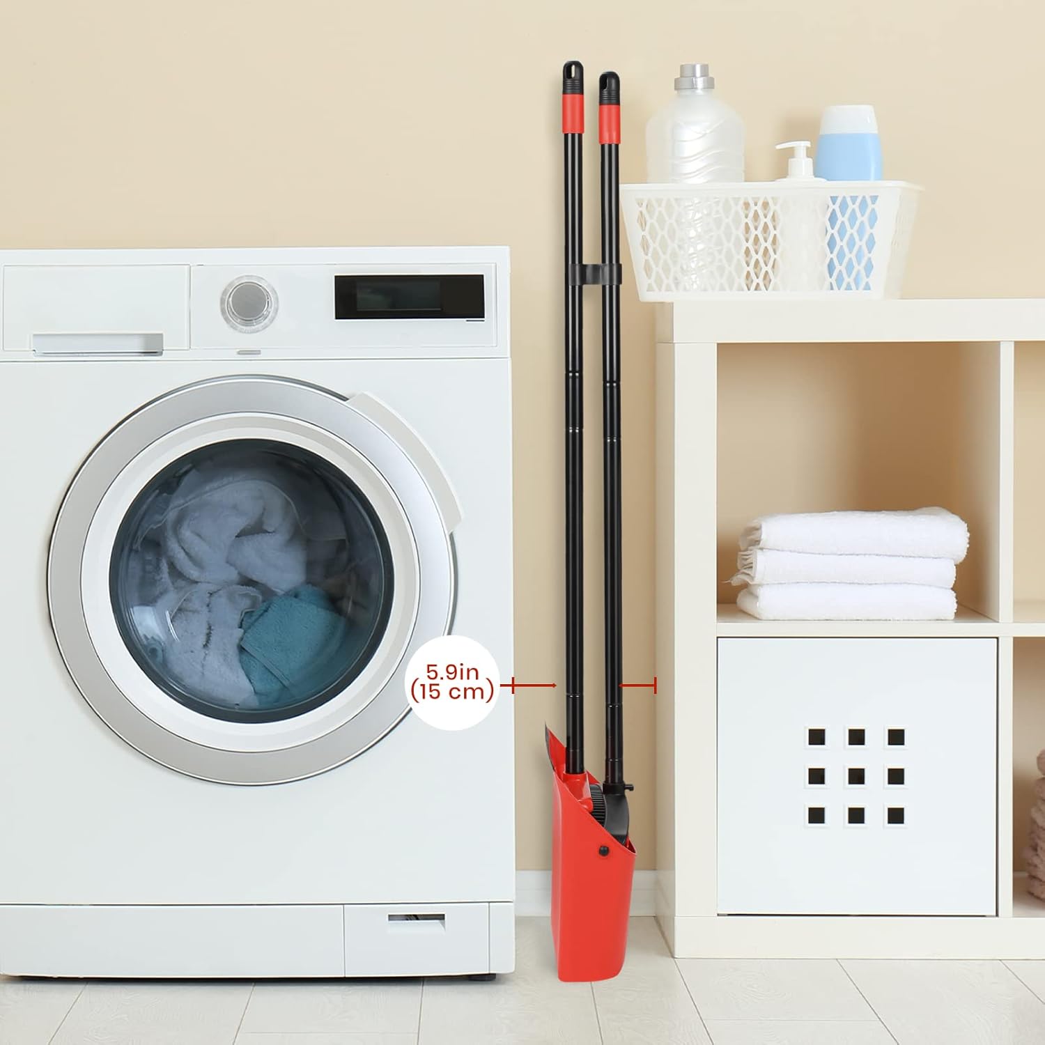 TreeLen – Juego de escoba y recogedor, combo de escoba y recogedor de 132 cm para el hogar