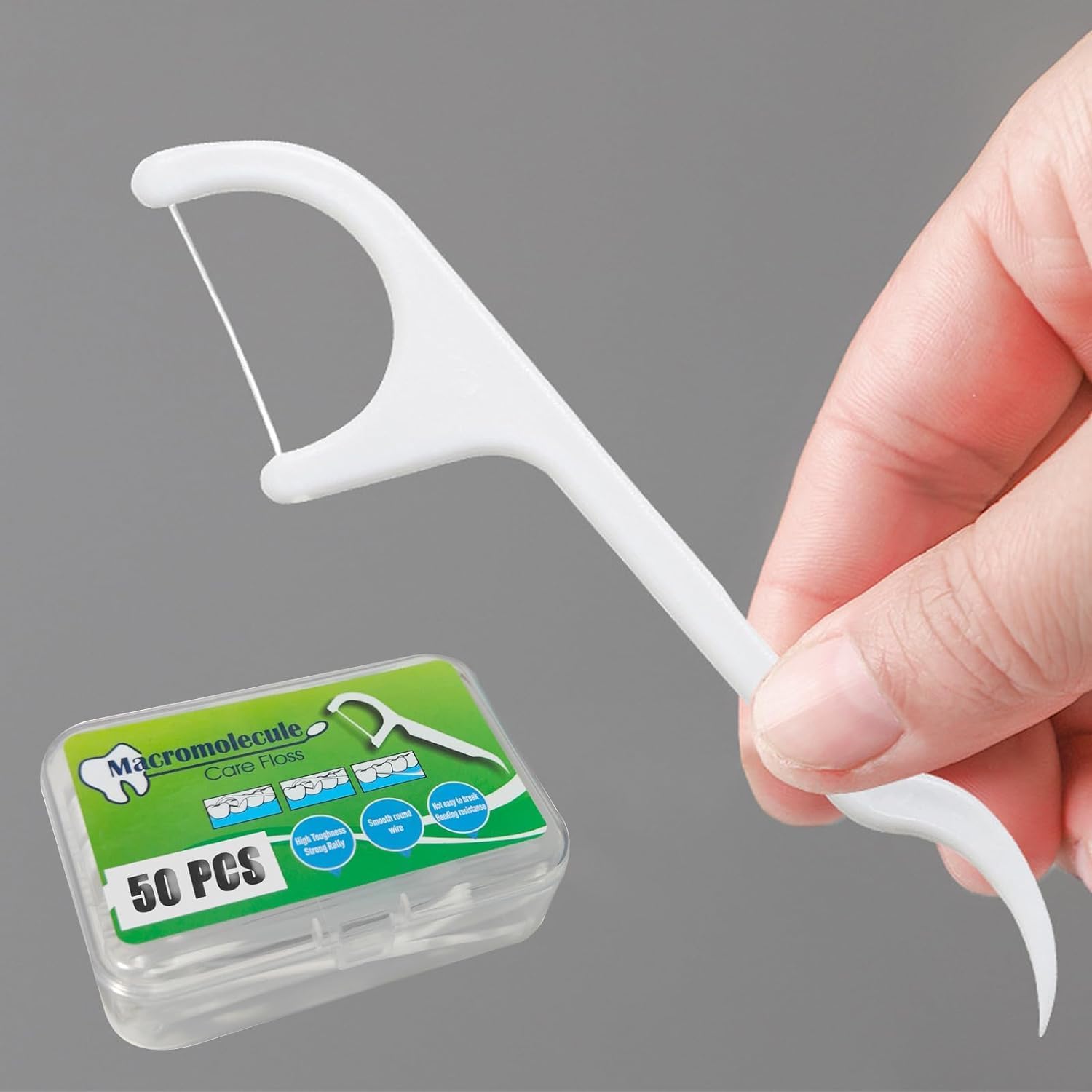 800 palillos de hilo dental de gran valor con 16 cajas prácticas de viaje, palillos de dientes profesionales de alta resistencia