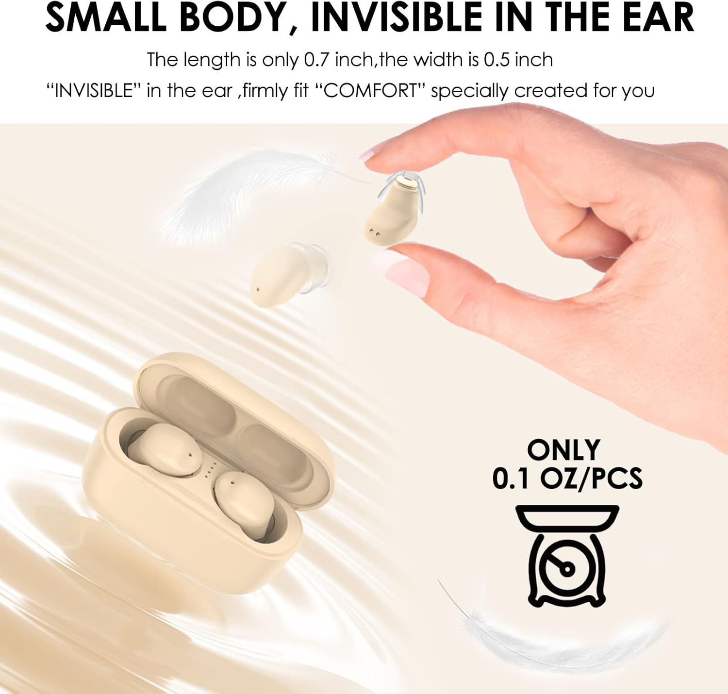Pequeños auriculares invisibles pequeños inalámbricos Bluetooth micro más pequeños mini inalámbricos discretos auriculares ocultos pequeños para el