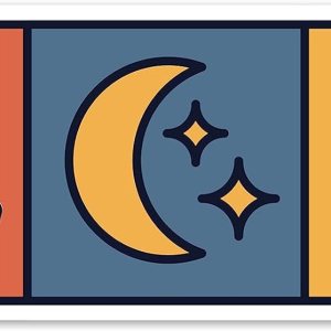 Stellar Factory Adhesivo para parachoques de juego de mesa de noche de juego – 8.75″ Stellar Factory Adhesivo para parachoques de juego de mesa de noche de juego – 8.75″