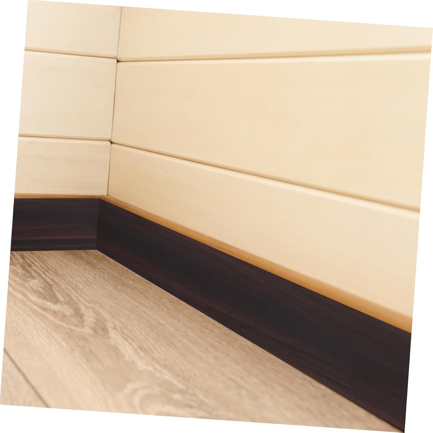 ULTECHNOVO Zócalo autoadhesivo de PVC modelado de PVC Decoración de pared Rodapié de PVC