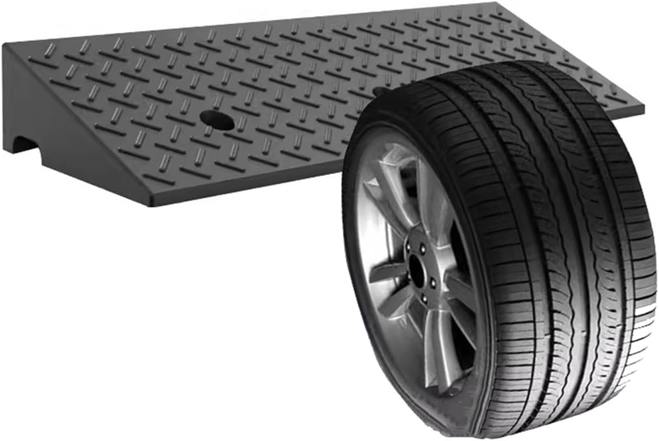Rampa para silla de ruedas, rampa portátil para bordillos industriales, borde Threshol de goma duradera, umbral antideslizante y peldaños para acera