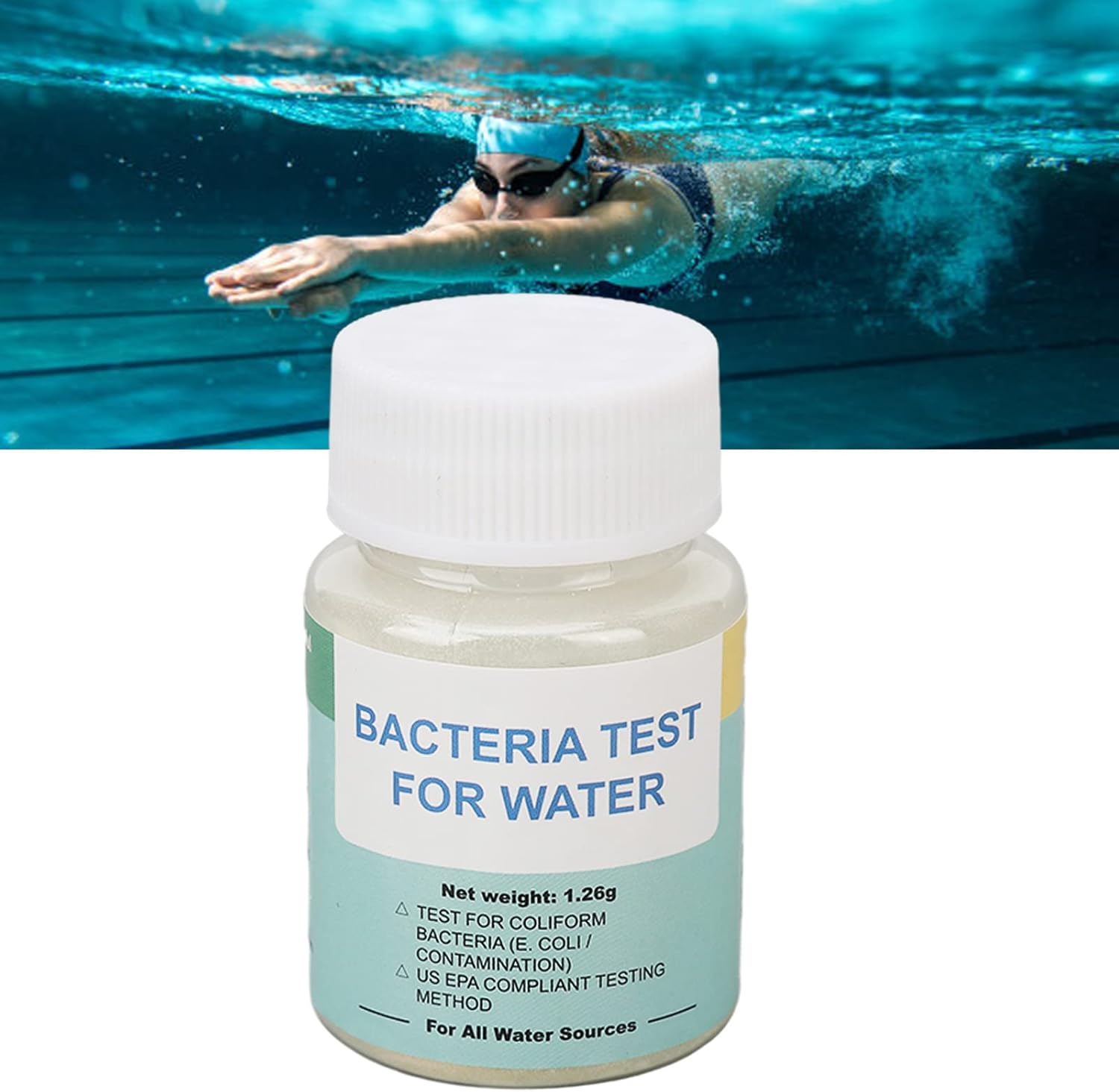 Kit de prueba de agua potable para detección de bacterias E. coli y coliformes para pozo de bañera de hidromasaje o agua potable