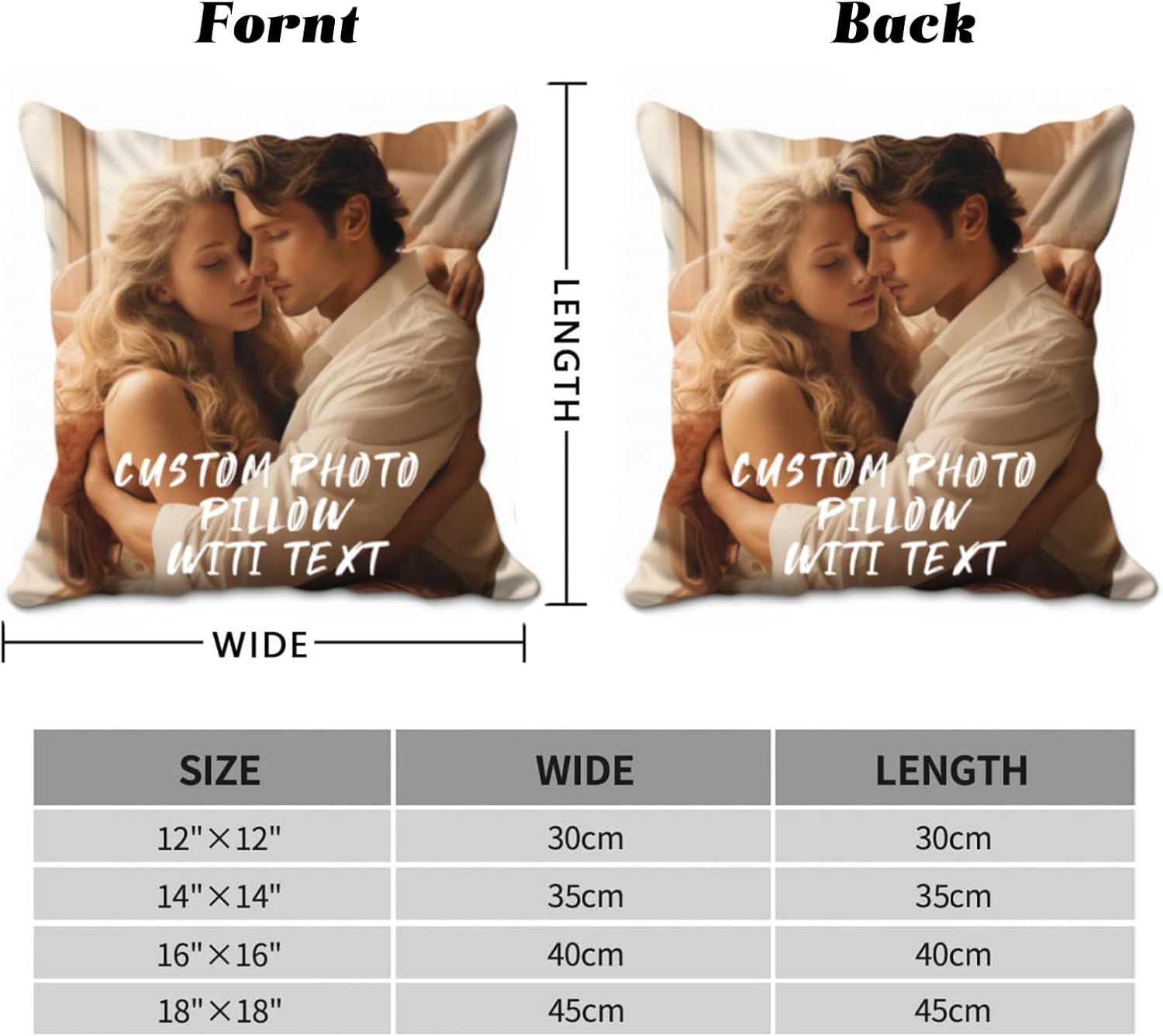 Customyself Almohada fotográfica personalizada, convierte tus momentos preciados en recuerdos acogedores, impresión de alta resolución, decoración