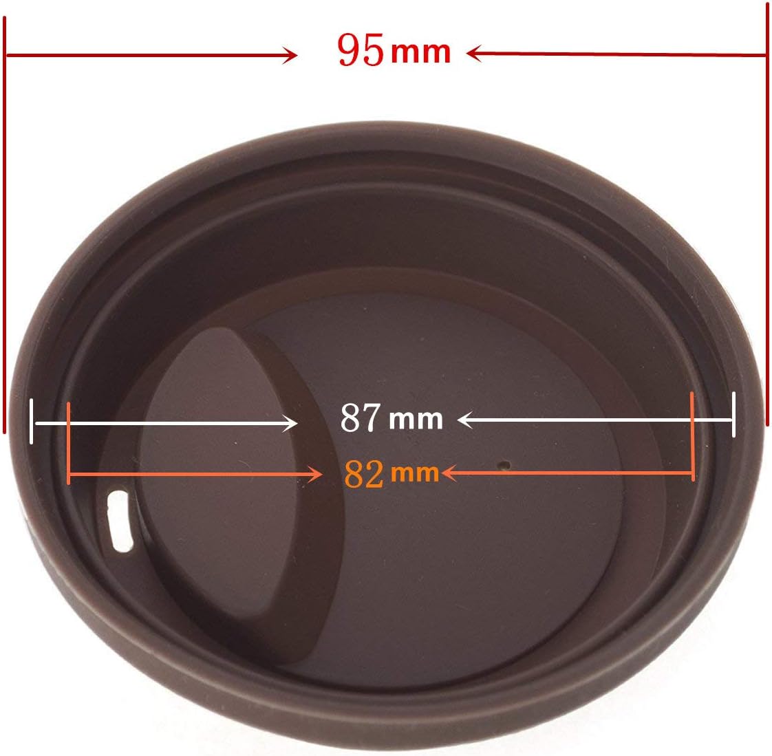 Tapa de silicona para beber, a prueba de derrames, tapas reutilizables para tazas de café, 6 unidades, color gris