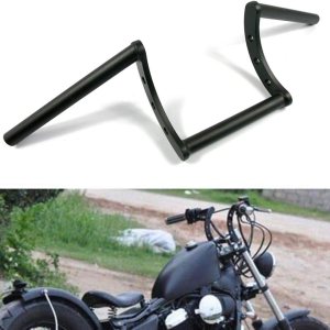 Colgador de motocicleta de 1 pulgada 0.984 in Ace Cafe Racer Clubman manillar manillar barra compatible con Harley Sportster XL883 XL1200 (negro en Colgador de motocicleta de 1 pulgada 0.984 in Ace Cafe Racer Clubman manillar manillar barra compatible con Harley Sportster XL883 XL1200 (negro en