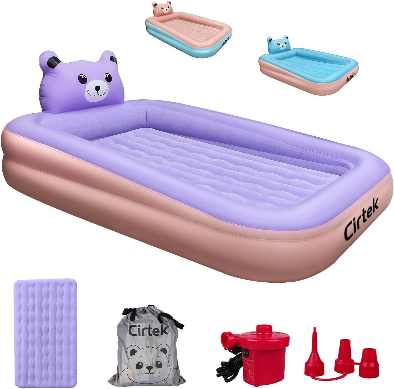 Cama de aire plegable para niños, cama de viaje para niños, colchón de aire para niños, cama de aire para niños, cama de viaje inflable, cama de